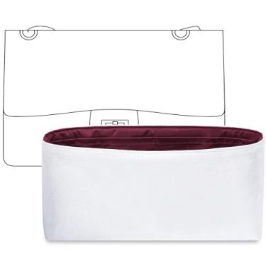 Imagem de FANJI Project Bolsa organizadora para bolsa Chanel 2,55 M, ajuste personalizado dentro Prunoir premium, leve, resistente à água, acessórios para inserção de bolsa