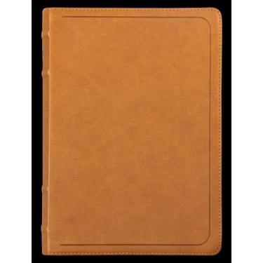 Imagem de Bíblia Acf Com Referências Cruzadas E Palavras De Jesus Em Azul, Couro