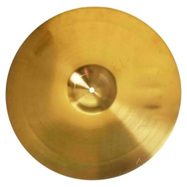Imagem de Crash Cymbal Drum Instrumento Musical Acessório Latão Percussão Címbalos Prop Para 14/16 Polegadas Tamanho Opcional Parte Tambor Pratos de bateria para iniciantes(16)