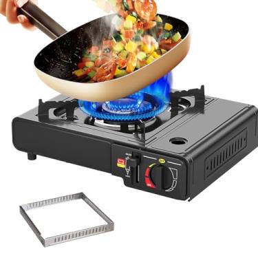 Imagem de Fogão de cozinha para acampamento, fogão de cozinha ao ar livre | Queimador potente, fogão resistente, controle de chama em vários estágios, ignição automática para viagens, caminhadas, escaladas