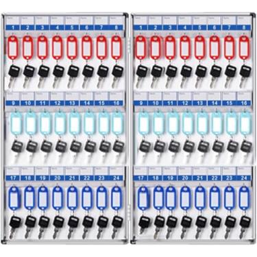 Imagem de ZDJZMGZ Suporte de parede para porta-chaves, armário de chaves, cofre de chave, caixa de armazenamento de chaves de segurança, porta-chaves para hotéis, chaves de carro e casa, porta-chaves (48)