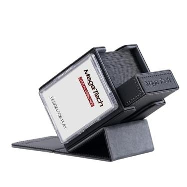 Imagem de Mage Tech Adventurer [Champion] Modular Deck Box – Fits 100+ Single-Sleeved Cards – Includes Avatar Card Holder & Pocket Dice Box – Expandable Design – Artifact (Black/Grey)