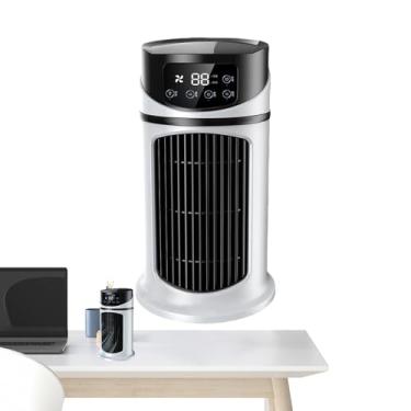 Imagem de Ventilador AC para quarto | Ventilador de ar condicionado portátil para quarto, refrigerador de espaço evaporativo pessoal com temporizador, umidificador silencioso para acessórios de viagem