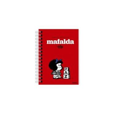 Imagem de Agenda perpetua mafalda roja paz- 2 dias por pagina - GRANICA