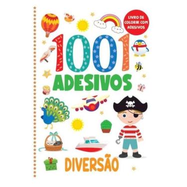 Imagem de Livro De Colorir Com Adesivos - 1001 Adesivos - Diversão