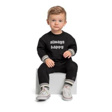 Imagem de Conjunto com Blusão e Calça em Moletom para Bebê Menino Quimby-Masculino