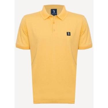 Imagem de Camisa Polo Aleatory Lisa Squared Amarela-Masculino