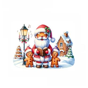 Imagem de HuGei Adesivos de parede de Natal adesivos de festa de inverno DIY adesivo velho homem velho lâmpada de rua vilão de casa de neve para decoração de casa, como sala de estar, quarto, banheiro, quarto