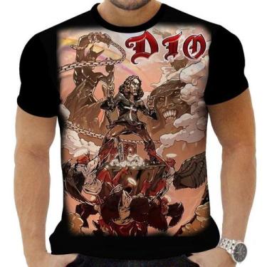 Imagem de Camiseta Camisa Personalizada Rock Clássico Metal Dio 12 - Obsidiana C