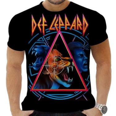 Imagem de Camiseta Camisa Personalizada Rock Def Lepard Hard Rock 1 - Obsidiana 