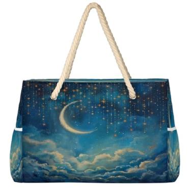 Imagem de hongjinglin Bolsa de praia grande, leve, dobrável, gata, cinza, branca, bolsa de ombro, Cor 16, Large