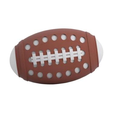 Imagem de Dynwave Mini bola de futebol de piscina, brinquedo esportivo macio, fácil de segurar e à prova d'água, 8,8 cm (3,46 polegadas), ideal para crianças como, Marrom Escuro