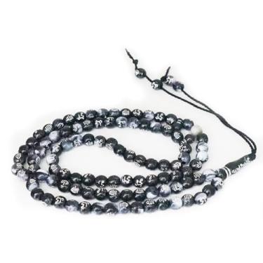 Imagem de Pulseira Tasbih de 10 mm, pedra de ágata, rosário islâmico, islâmico, islamismo, Misbaha, lua, estrela, Tasbeeh Sibha, 33 contas de oração, médio, pedra, ágata, Medium, Pedra, Ágata