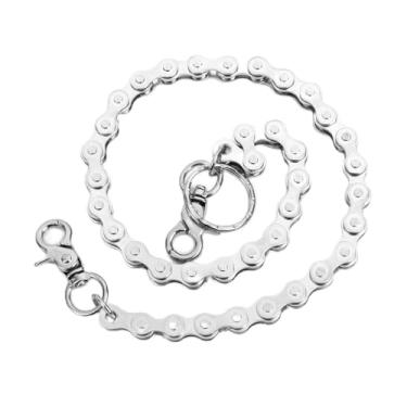 Imagem de Corrente de calça feminina punk em camadas com design de borboleta, acessórios de jeans hip hop, correntes de rock vintage para uso diário, festa e dança, layered pants chain, Metal não precioso, Sem