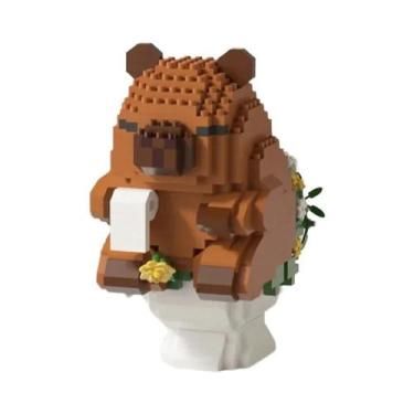 Imagem de Conjunto De Blocos De Montar De Capivara Fofa, Brinquedo STEM Para Cri