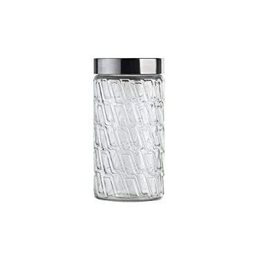 Imagem de VDR2089-22 - POTE DE VIDRO COM TAMPA INOX MOSAICO 1,5L - EURO