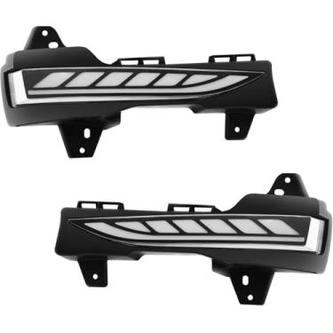 Imagem de Daikokuya Luzes diurnas de LED sequenciais brancas e amarelas DRL aptas para Tesla modelo Y/3 2018-2024 Atualização e modificado 1 par de luzes de direção dinâmicas iniciando montagem de lâmpada de