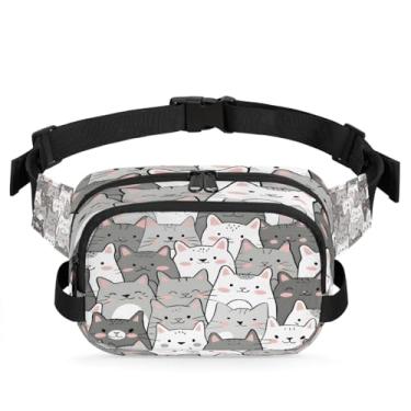 Imagem de Lindas pochetes de flores rosa para mulheres e homens com alça ajustável, bolsa transversal, bolsa de peito, bolsas de bumbum, bolsa de estilingue, Cor 17