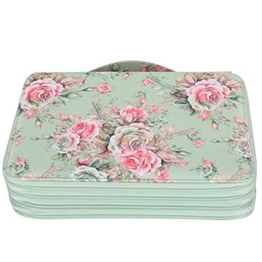 Imagem de Fafeicy Estojo para Lápis Com 200 Slots, Suporte para Caneta Com Zíper de 4 Camadas e Estampa, Organizador de Papelaria de Tecido de Grande Capacidade para Estudantes de Arte, Escritório Escolar