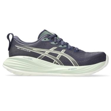 Imagem de ASICS Tênis feminino Gel-Cumulus 27, Nevoeiro índigo/creme, 11 Wide