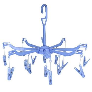 Imagem de Mini varal redondo com gancho giratório e 16 pregadores - CLINK