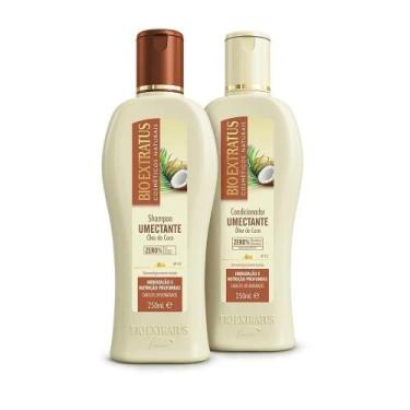 Imagem de Kit Bio Extratus Umectante Óleo De Coco Shampoo + Cond 250Ml