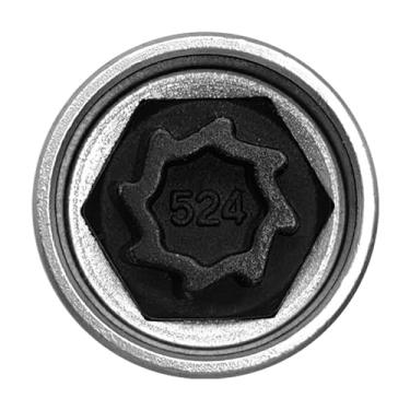 Imagem de CIADAZ Substituição para For Volkswagen segurança mestre bloqueio roda porca chave 524 anti-roubo parafuso chave de soquete ferramenta