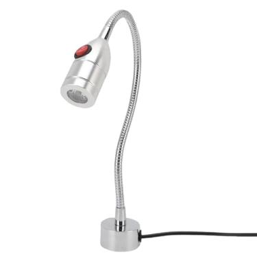 Imagem de Cryfokt Luz de Trabalho Magnética Flexível Ultra Brilhante de 3 W Com Pescoço de Ganso para Iluminação Industrial de Mesa de Máquina de Costura