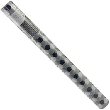 Imagem de Papel de Parede Adesivo PVC Estampa Hexagono Cinza - 5 Metros