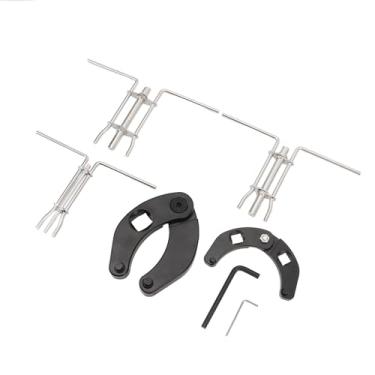 Imagem de aqxreight Chave de Porca de Glândula 1266 7463 Conjunto de Ferramentas de Chave Grande e Pequena para Cilindro Hidráulico de Porca de Glândula de 2 Polegadas PinhChave de de AjustávelChave de