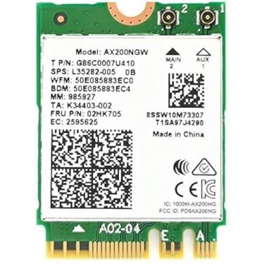 Imagem de WiFi Card AX200 AX200NGW,9260 AC 9260NGW Upgrade Network Card Wi-Fi 6 WiFi Module 2 x 2 MU-MIMO Wireless Card with BT 5.0 Support Windows 10 64bit Gigabit M.2/NGFF