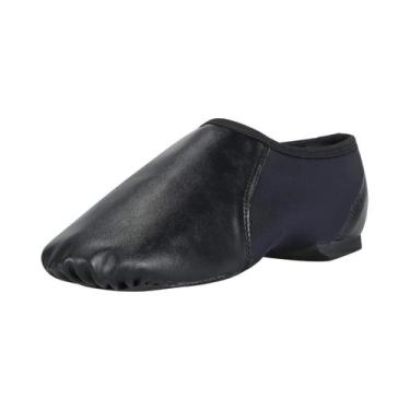 Imagem de Sapato de jazz slip-on com elástico circular para sapatos de dança fem