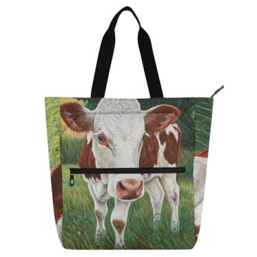 Imagem de GAIGEO Bolsa de trabalho feminina de lona branca com zíper para professores, presente para amantes de livros