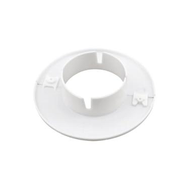 Imagem de Tsnamay 10 peças de flange dividida na parede, cobertura de dutos de ar condicionado de PVC para dutos de ar condicionado, dutos de fiação para furos de 5,3 a 6 cm