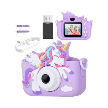 Imagem de Câmera Infantil Série Unicórnio 1080P HD, Câmera Digital De Vídeo Para