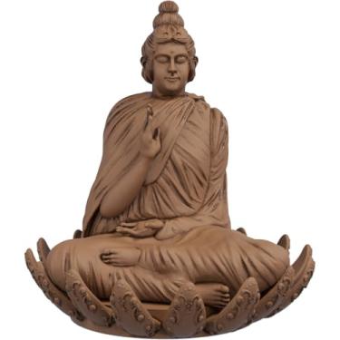 Imagem de Estátua Imagem Budista Buda Sidarta Gautama - Versão 5 (Cor Madeira)