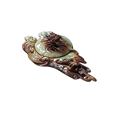 Imagem de porta-vara de incenso Cerâmica retro pan longo queimador de incenso doméstico interior zen suporte desktop decoração