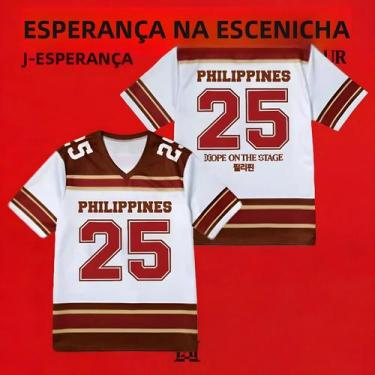 Imagem de Camiseta Feminina De Verão Y2K J-Hope Hope on the Stage Com Decote Em 