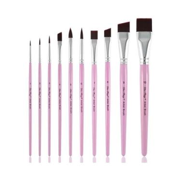 Imagem de 10 Pincéis Para Rosto, 3 Esponjas De Dedo, 6 Esponjas De Pintura Para 