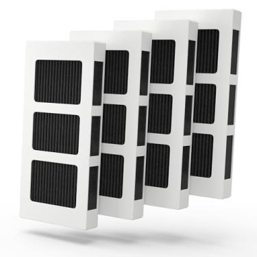 Imagem de Pacote com 4 peças de substituição para filtro de ar de geladeira para Paultra2, compatível com Frigi-daire Pureair Ultra 2, Pure Air Ultra 2, Pureair Ultra II e Elec-trolux 242047805, 5303918847