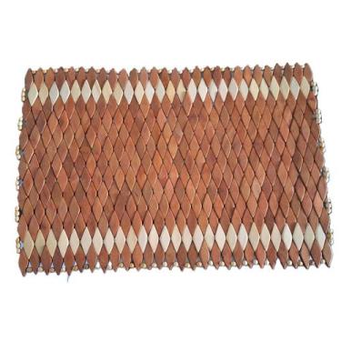 Imagem de Lugar Americano Retangular Madeira Listra Marfim 28x40cm - Ideias by S