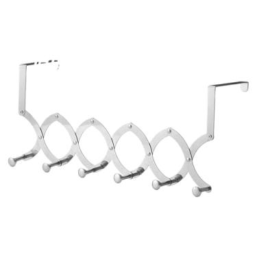 Imagem de Ｂｅｓｇａ Gancho Organizador de Porta Retrátil e para Roupas, Ideal para Guarda-chuvas, Jaquetas e Chapéus, 6 Ganchos