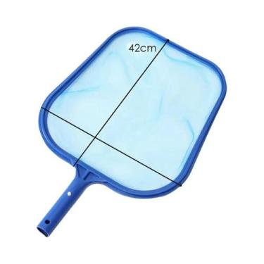 Imagem de Kit De Limpeza Para Piscina Com Escova De Rede Para Fundo E Filtro De 