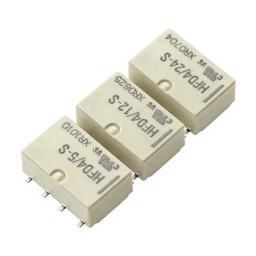 Imagem de HFD4 HFD3-3V 4.5V 5V 12V 24VDC Relays 2A 8PIN SMD DIP HFD4-12V HFD4 12V-S HFD4 24V HFD3 Signal Relay 1PCS(HFD3-24-S (SMD))
