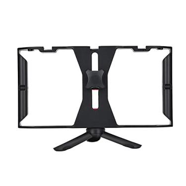 Imagem de aqxreight Hanlde Estabilizador de Telefone Portátil Suporte para Gravação Com tripé de Metal Frio para LED L Estabilizador de TelefoneEstabilizador de Vídeo de TelefoneEstabilizador de Suporte de