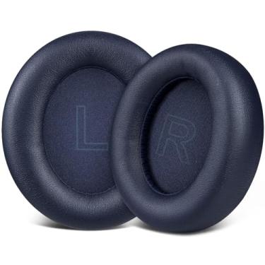 Imagem de SOULWIT Almofadas De Substituição Para Fones Ouvido Anker Soundcore Life Q30/Q35, Couro Proteico Macio, Espuma Com Isolamento Ruído - Azul