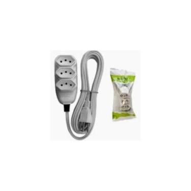 Imagem de EXTENSAO COMPACTA C/CABO PP CH 3 VIAS 1,5m 10A 250V CINZA ILUMI