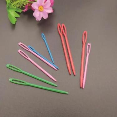 Imagem de Ferramenta De Tricô DIY Agulha De Plástico Para Suéter Agulha De Costu