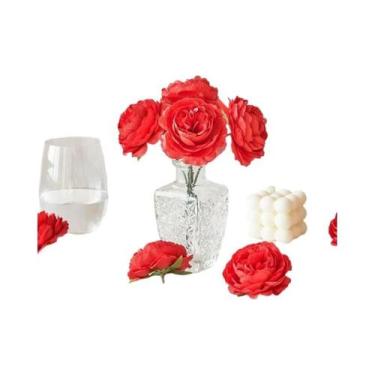 Imagem de Buquê De Flores Artificiais De Peônia De 20CM, 510 Peças, Decoração Pa