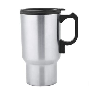 Imagem de HEEPDD Copo de Aquecimento de Viagem de Aço Inoxidável 12V, Caneca de Carro Elétrico Durável para café, chá e Leite Com Isolamento a Vácuo Copo de Aquecimento de Viagem de Aço Inoxidável 12V, Cozinha